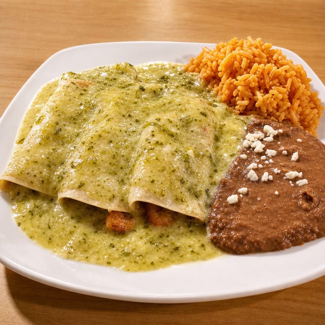 Shrimp Enchiladas.