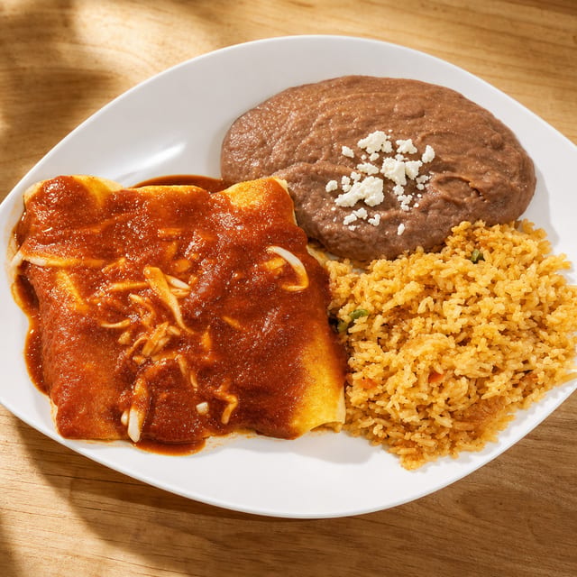 Enchiladas Rojas.