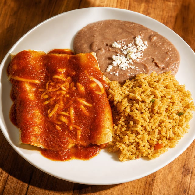Enchiladas Rojas.