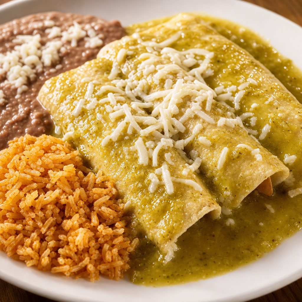 Vegetable Enchiladas.