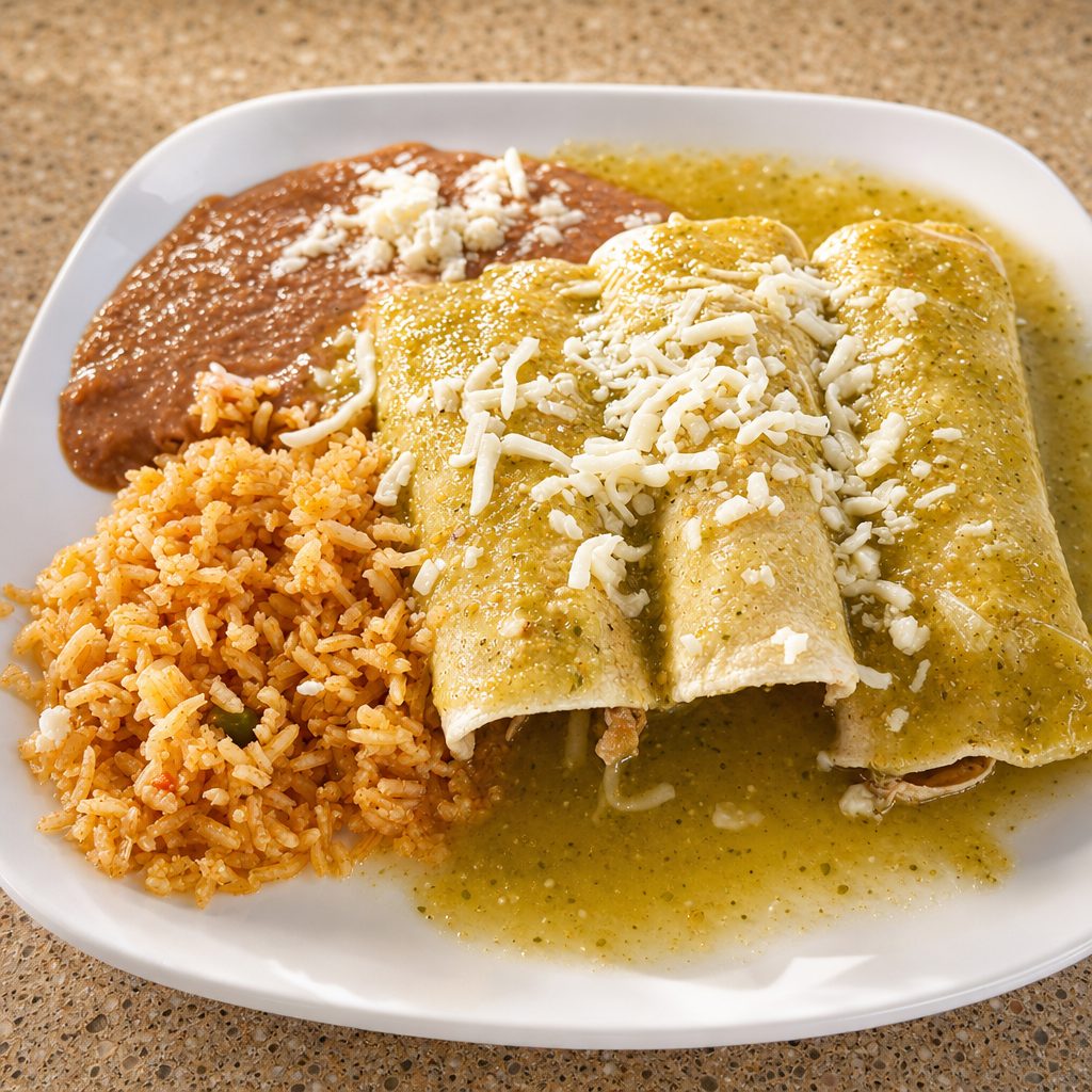 Enchiladas Verde.