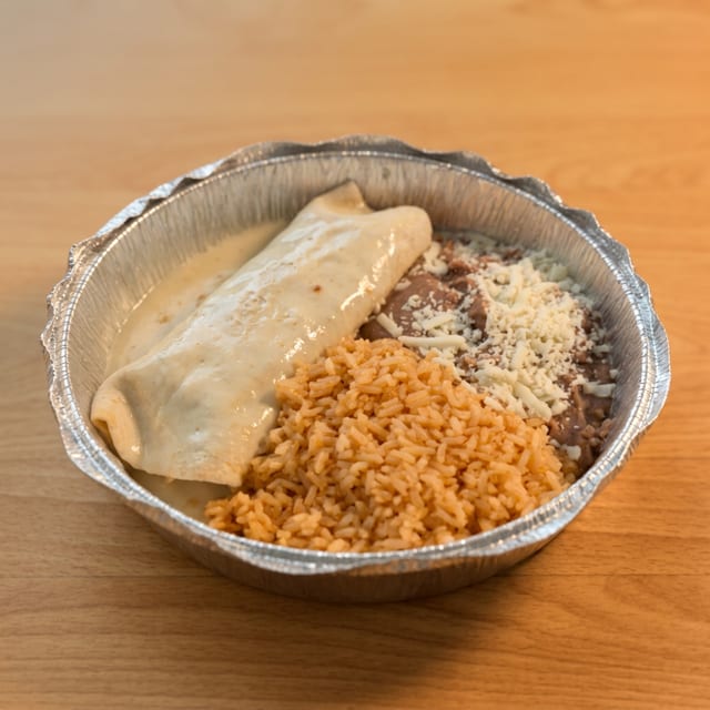 Shredded Chicken Burrito.